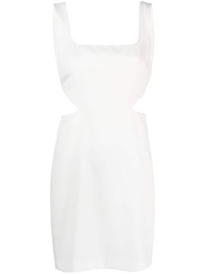 P.A.R.O.S.H. cut-out detail mini dress - White