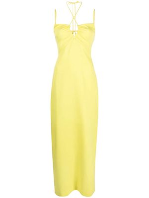 P.A.R.O.S.H. cut-out dress - Yellow