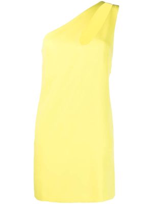 P.A.R.O.S.H. cut-out single-shoulder dress - Yellow