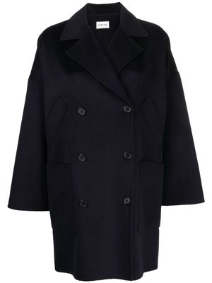 P.A.R.O.S.H. double-breasted cashmere coat - Blue