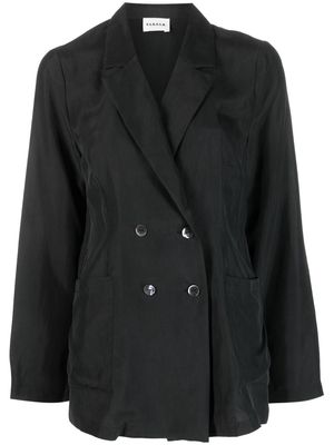 P.A.R.O.S.H. double-breasted silk blazer - Black