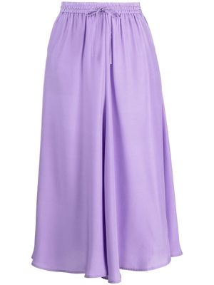 P.A.R.O.S.H. drawstring midi skirt - Purple