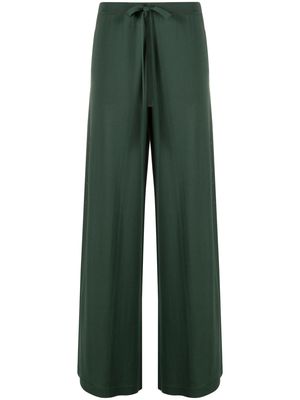 P.A.R.O.S.H. drawstring-waist straight-leg trousers - Green