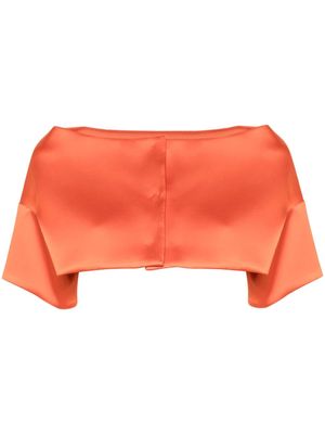 P.A.R.O.S.H. drop-shoulder cropped jacket - Orange