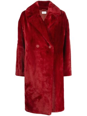P.A.R.O.S.H. faux-fur coat - Red