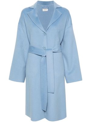 P.A.R.O.S.H. felted wool-blend maxi coat - Blue
