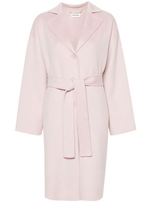 P.A.R.O.S.H. felted wool-blend maxi coat - Pink