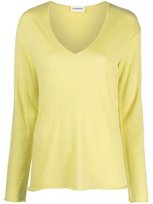 P.A.R.O.S.H. fine-knit cashmere jumper - Yellow