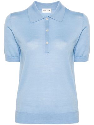 P.A.R.O.S.H. fine-knit polo shirt - Blue