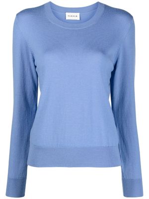 P.A.R.O.S.H. fine-knit round-neck sweatshirt - Blue