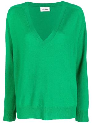 P.A.R.O.S.H. fine-knit V-neck jumper - Green