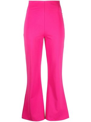 P.A.R.O.S.H. flared-leg cropped trousers - Pink