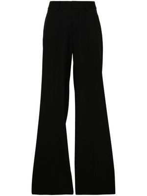 P.A.R.O.S.H. flared pressed-crease trousers - Black