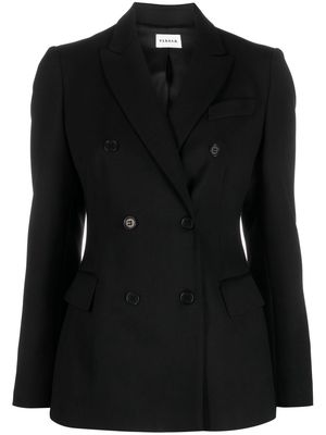 P.A.R.O.S.H. Giacca double-breasted wool-blend blazer - Black