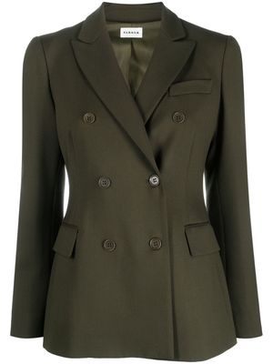 P.A.R.O.S.H. Giacca double-breasted wool-blend blazer - Green