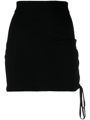 P.A.R.O.S.H. Gonna Arricci ruched knitted skirt - Black