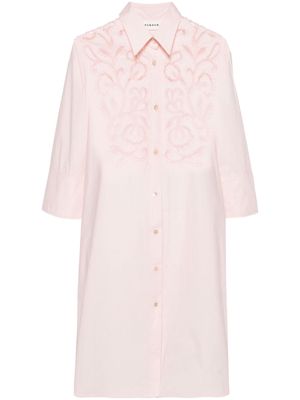 P.A.R.O.S.H. guipure-lace cotton dress - Pink