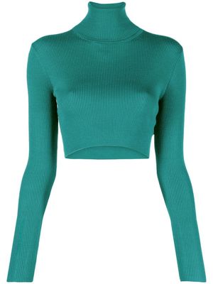 P.A.R.O.S.H. high-neck knitted jumper - Green