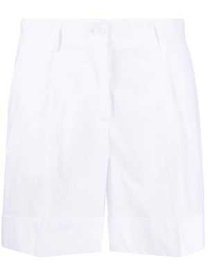 P.A.R.O.S.H. high-rise buttoned shorts - White