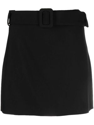 P.A.R.O.S.H. high-waisted belted miniskirt - Black