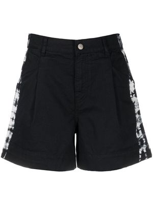 P.A.R.O.S.H. high-waisted cotton shorts - Black