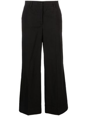 P.A.R.O.S.H. high-waisted cotton tailored torusers - Black