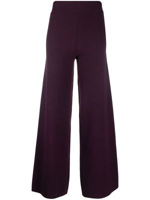 P.A.R.O.S.H. high-waisted wide-leg trousers - Purple