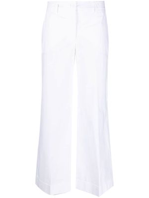 P.A.R.O.S.H. high-waisted wide-leg trousers - White