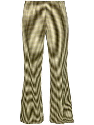 P.A.R.O.S.H. houndstooth flared trousers - Yellow