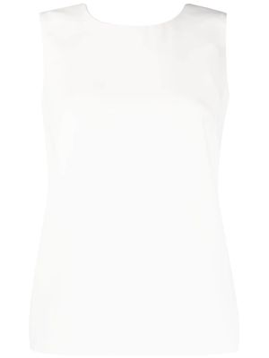 P.A.R.O.S.H. keyhole-detail sleeveless blouse - White