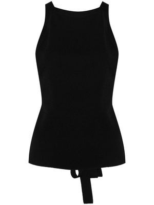 P.A.R.O.S.H. knitted halterneck top - Black