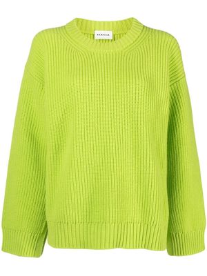 P.A.R.O.S.H. knitted long-sleeve wool jumper - Green