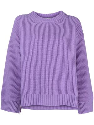 P.A.R.O.S.H. knitted long-sleeve wool jumper - Purple