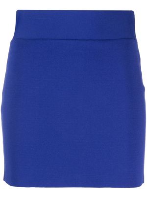 P.A.R.O.S.H. knitted mini skirt - Blue