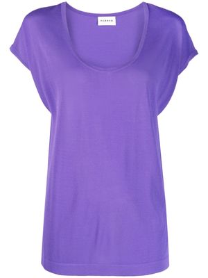 P.A.R.O.S.H. knitted short-sleeve top - Purple