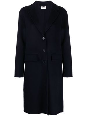 P.A.R.O.S.H. Leak buttoned single-breasted coat - Blue