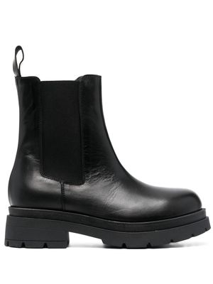 P.A.R.O.S.H. leather 50mm ankle boots - Black