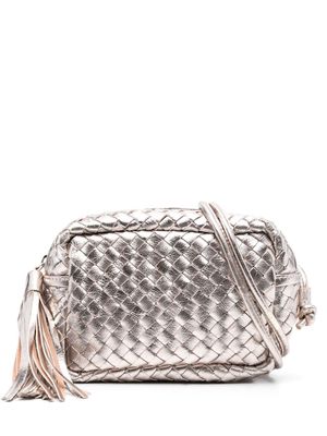 P.A.R.O.S.H. leather woven crossbody bag - Neutrals