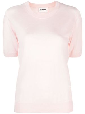 P.A.R.O.S.H. Linfa short-sleeve fine-knit top - Pink