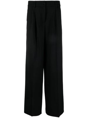 P.A.R.O.S.H. long-length wide-leg trousers - Black
