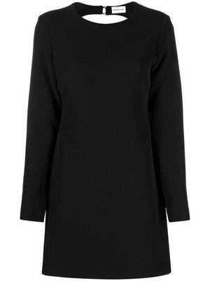 P.A.R.O.S.H. long-sleeve backless minidress - Black
