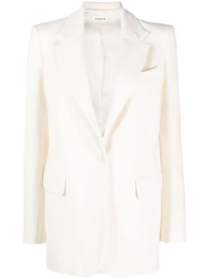 P.A.R.O.S.H. long-sleeve single-breasted blazer - White