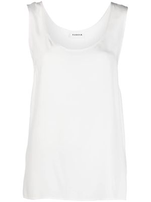 P.A.R.O.S.H. loose-fit silk sleeveless top - White
