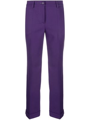 P.A.R.O.S.H. low-rise wool tailored trousers - Purple