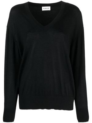 P.A.R.O.S.H. mélange-effect cashmere jumper - Black