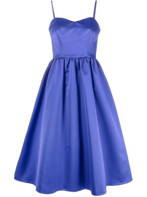 P.A.R.O.S.H. mid-length flared dress - Blue