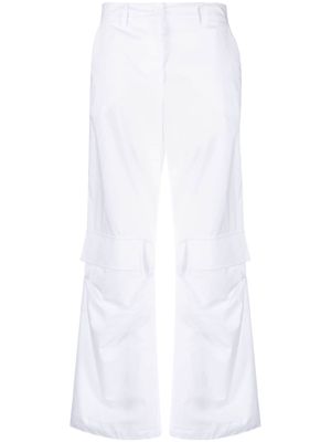 P.A.R.O.S.H. mid-rise cotton cargo pants - White