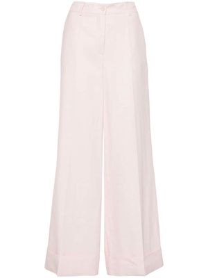 P.A.R.O.S.H. mid-waist wide-leg trousers - Pink