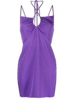 P.A.R.O.S.H. multiple-strap mini dress - Purple