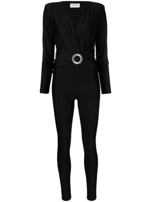 P.A.R.O.S.H. Narrow V-neck jumpsuit - Black